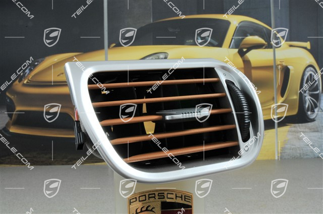 Side vent, in Aluminium Look finish, brown/natural, L Side vent, in Aluminium Look finish, brown/natural, L