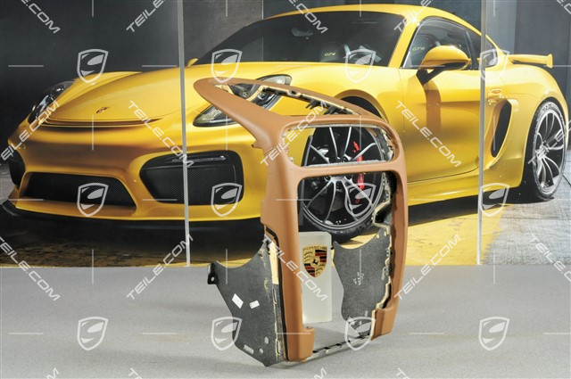 Centre part, dashboard trim, leather, Havanna Centre part, dashboard trim, leather, Havanna