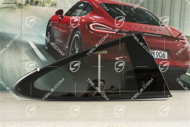 Szyba boczna tylna, czarny rally black, privacy, R