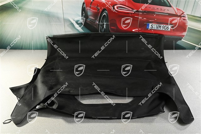 Verdeckbezug in Schwarz, Spyder