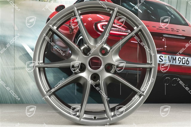 20" Komplet felg Carrera S (III), 8,5J x 20 RT51 + 11J x 20 ET70, platynowy-satyna