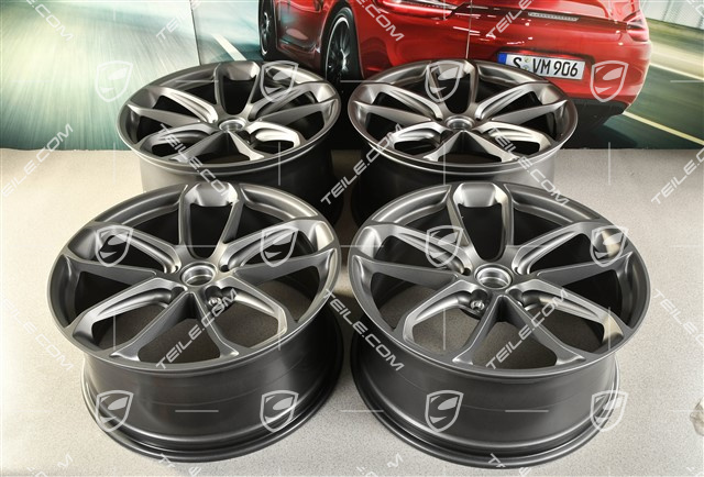22" Felgensatz GT, 10J x 22 ET48 + 11,5J x 22 ET52, Vesuvgrau