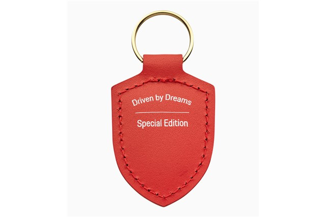 Crest Keyring "Driven by Dreams" – 75Y, lavaorange