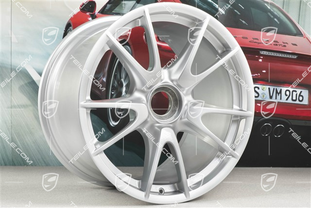 19-inch GT3 wheel, central locking, 12J x 19 ET63, silver
