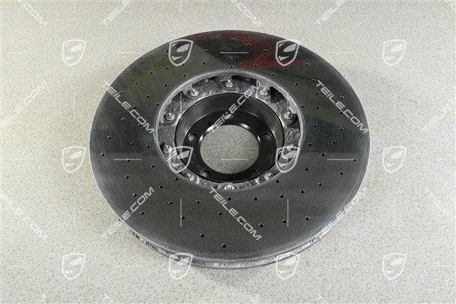Turbo, PCCB, Ceramiczna tarcza hamulcowa, przednia, pod zacisk czarny / żółty, L