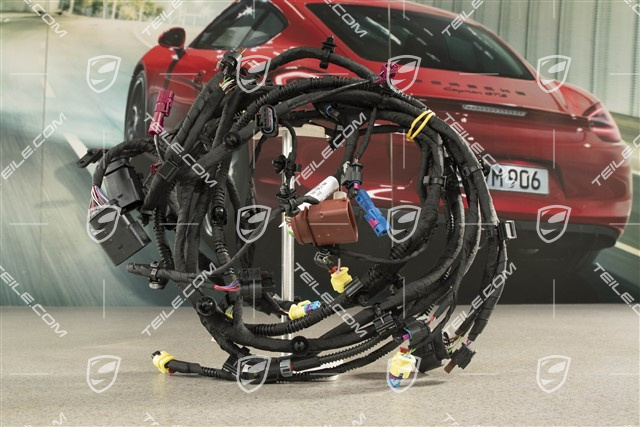 Wiring harness front bumper, Extended and crash-active pedestrian protection
