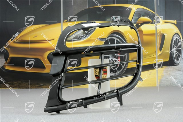 Retaining frame / grille, satin black, C2 / C2S, L Retaining frame / grille, satin black, C2 / C2S, L