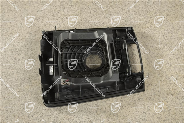 Cover shift gate, PDK, Turbo S Exclusive Series, Black/Galvano silver