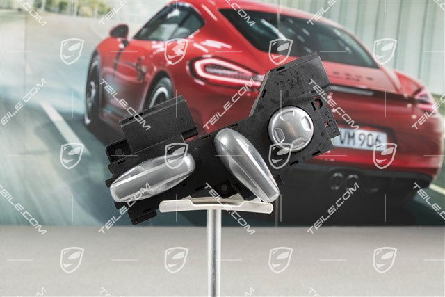 Switch, seat adjuster without memory, galvano silver, R