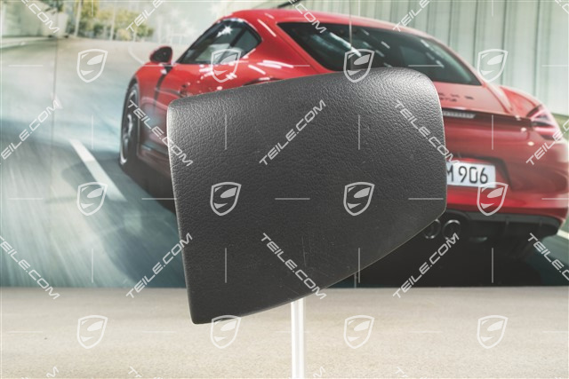 Blende für Mittelkonsole, Kunstleder, Schwarz, L