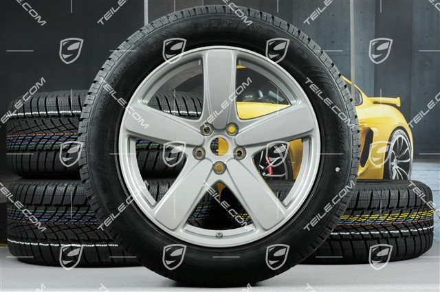 19" "Sport Classic" Winterräder Satz, Felgen 8J x 19 ET21 + 9J x 19 ET21, NEUE Dunlop Winterreifen 235/55 R19 + 255/50 R19, mit RDK-Sensoren