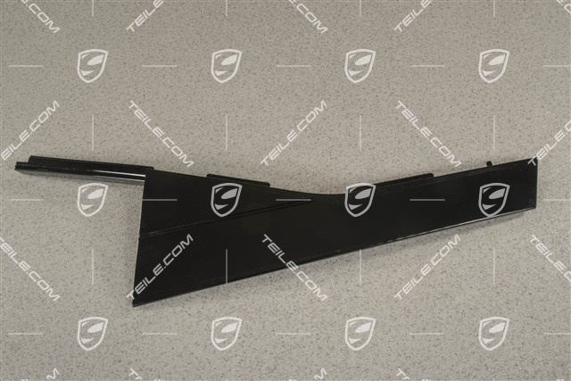 Rear door C-pillar outer cover, Black, L