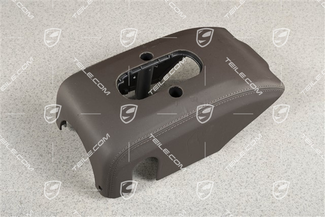 Lower switch housing, leather, Espresso
