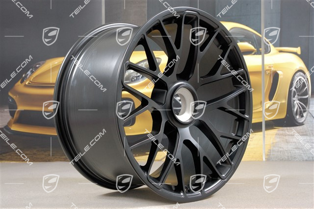 20-inch wheel Turbo S for GTS, central locking, 11J x 20 ET52, black mat