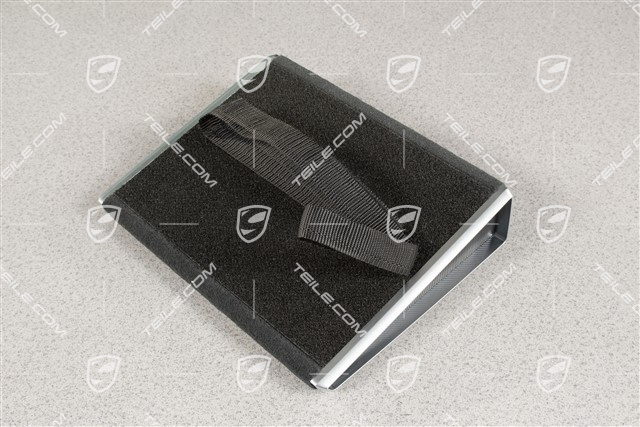 Foot rest, rear, black