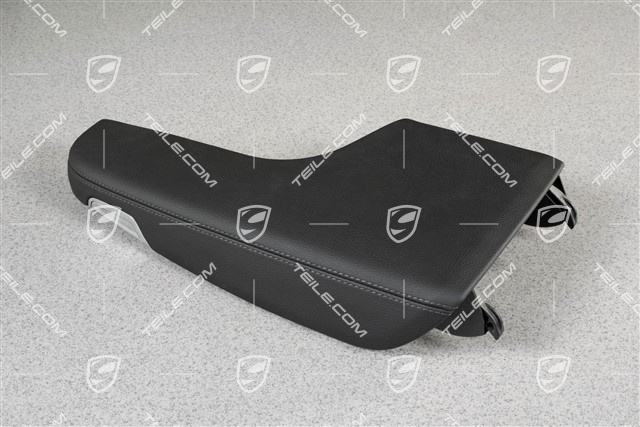 Armrest, centre console, leatherette, black