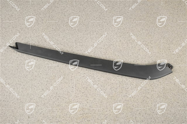Disc / cover lower for front bumper retaining frame, Black, R