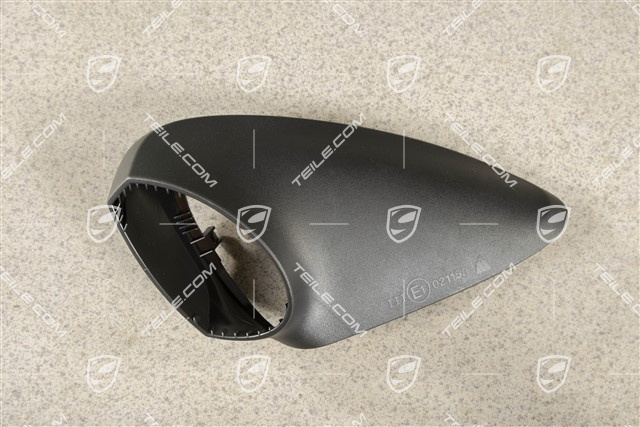 Spiegel, Blende unten, Schwarz / manuell anklappbar, L