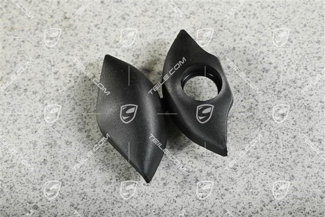 Abdeckung / Rosette für Sicherheitsgurt, Schwarz, L=R