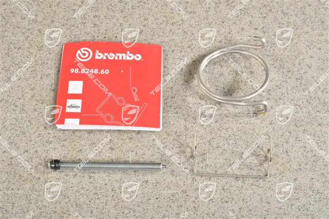 Repair kit / Mounting parts for hand brake pads, pin, cotter pin, anti rattle spring, L