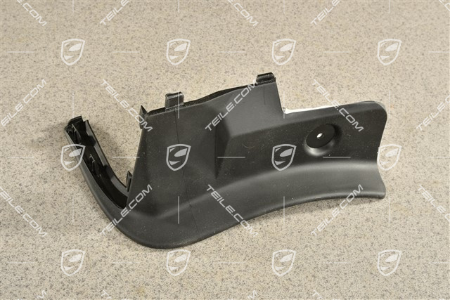 Listwa gumowa, zaślepka, tylna, czarna, R