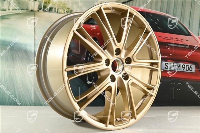 21" Felgensatz Panamera Exclusive, 9,5J x 21 ET71 + 11,5J x 21 ET69, Aurum