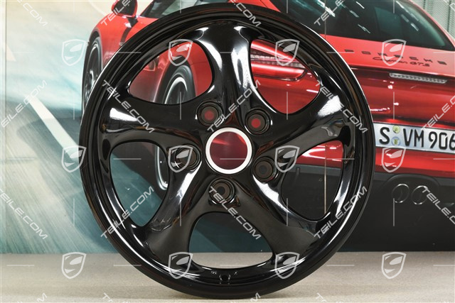 17" Felge Carrera, 7J x 17 ET55, schwarz hochglanz