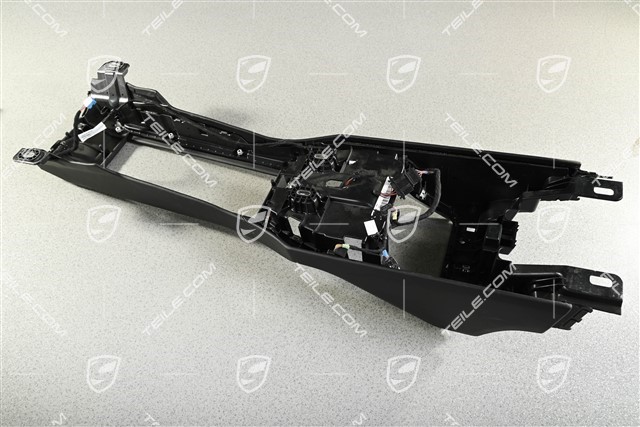 Centre console, black leather