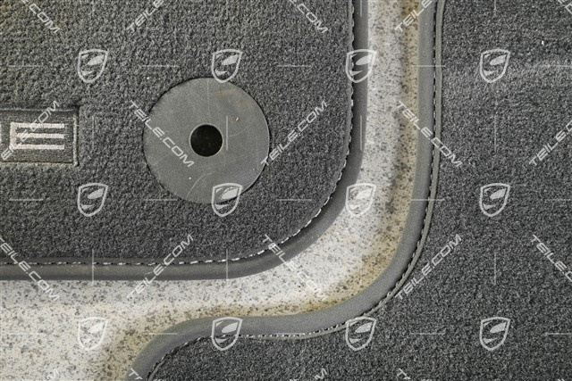 Dywaniki podłogowe, welurowe, zestaw, 4szt Slate Grey / szare