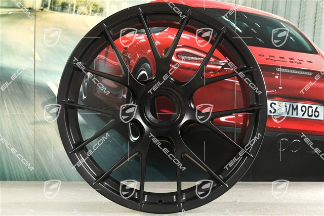 GT2RS / GT3RS wheel rim/disc, Magnesium, central lock, 9,5J x 20 ET50, black satin mat