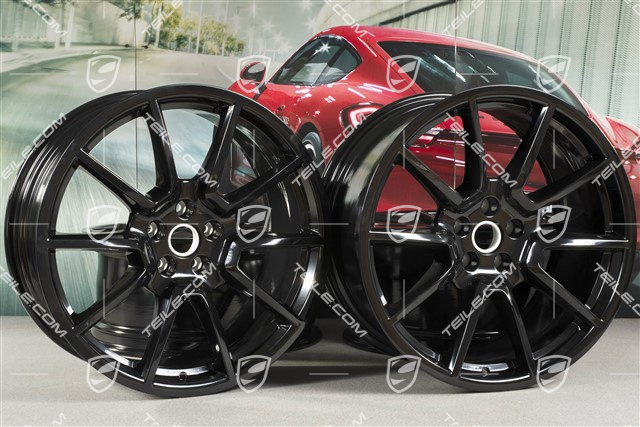 20" Felgensatz Macan SportDesign, 9J x 20 H2 ET26 + 10J x 20 H2 ET19, schwarz hochglanz