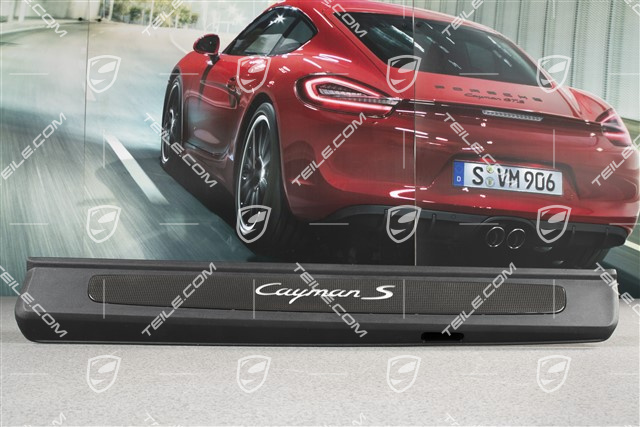 Blenden/Einstiegleisten, mit Beleuchtung, Carbon, "Cayman S", Satz, L+R