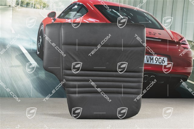 Back seat lower / cushion, Coupe/Targa, leather, black, L