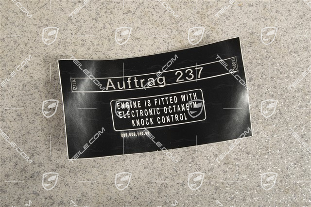 Aufkleber, Knock control / USA