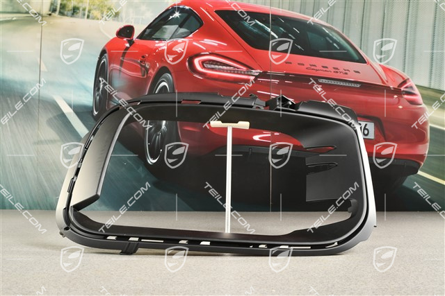 Turbo Sport Design, Front bumper, side ventilation grille, Black matte, L