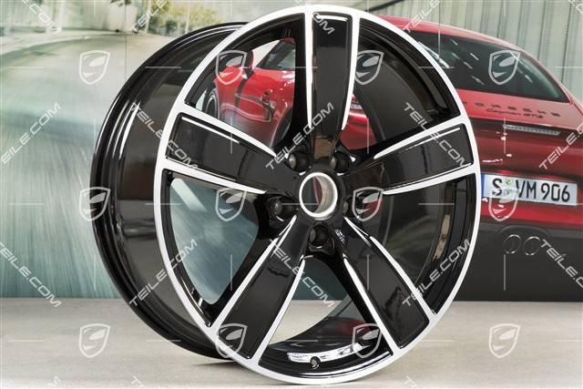 22" Felge Sport Classic, 10J x 22 ET48, schwarz hochglanz