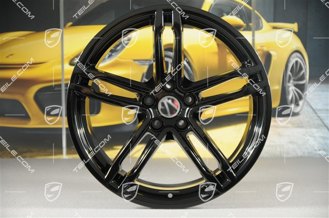 19" Felgensatz Macan Turbo/Sport Design, 8,5J x 19 ET21 + 9J x 19 ET21, schwarz hochglanz