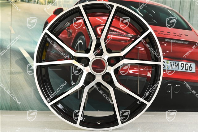 20-inch wheel rim, Cayenne S, 10,5J x 20 ET64, black high gloss