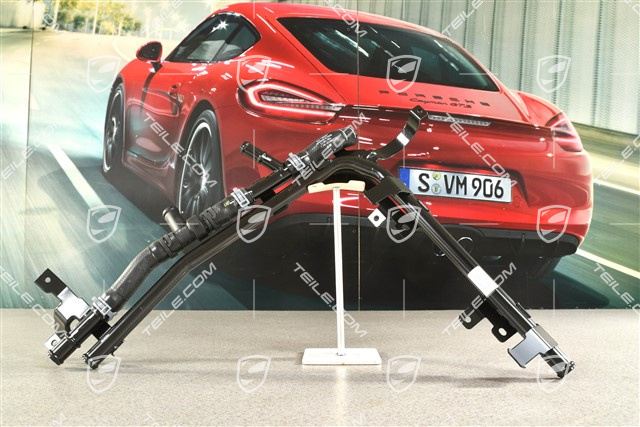 Coolant tube / Cooling water pipe with coolant hose and thermostat, hybrid