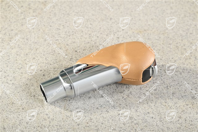 Wählhebel / Schaltknopf, Leder, PDK, Sandbeige