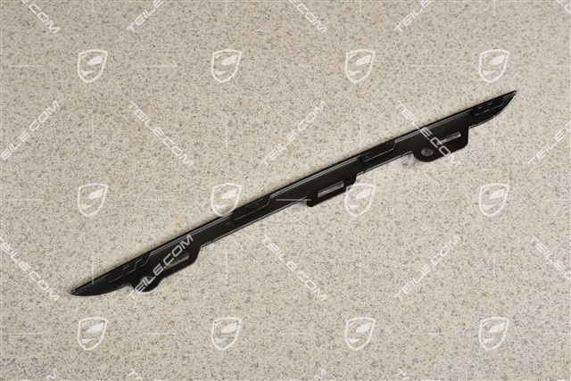 Disc / trim for front bumper retaining frame, upper, Black, R