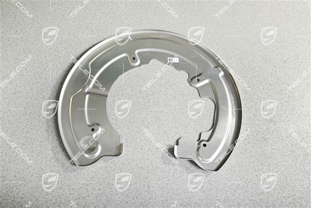 Rear axle disc brake protective plate, R
