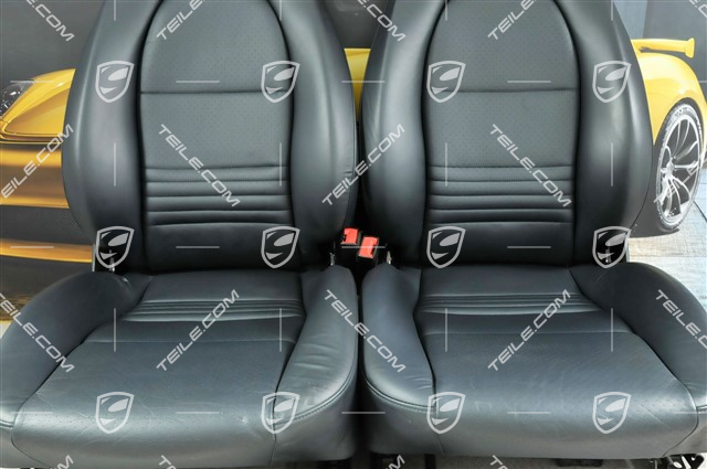 Sitze, manual einstellbar, Leder, Metropolblau, Satz (L+R)