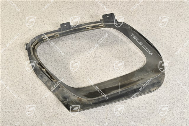 Sport Design / GTS, Rear bumper cover trim exhaust pipe, Black matte, L