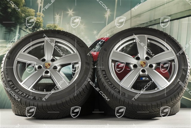 20-inch Cayenne COUPE Sport Classic winter wheel set, rims 9J x 20 ET50 + 10,5J x 20 ET55 + NEW Michelin winter tyres 275/45 R20 + 305/40 R20, with TPMS