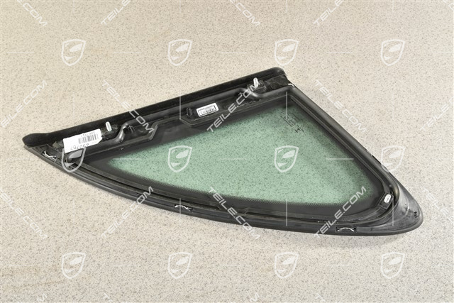 Seitenscheibe mit Zierleiste, Aluminium-Paket Chrom-look, L
