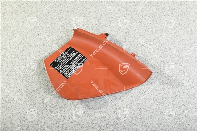 Dashboard side trim panel, Terracotta, R