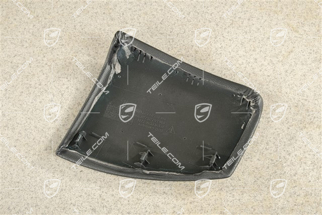 Centre console side trim, leatherette, Black, R