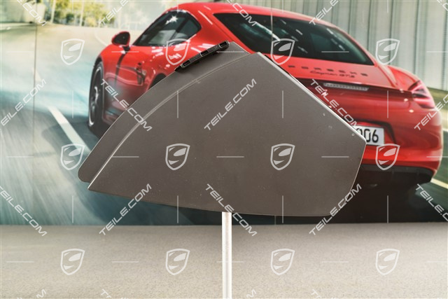 Dashboard trim lower part side cover, Agate Grey, L