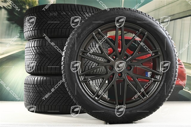 21" RS Spyder Design Winterräder Satz, Felgen 9,5J x 21 ET46 + 11,0J x 21 ET58 + Pirelli Winterreifen 285/45 R21 + 305/40 R21, mit RDK-Sensoren, Turbonit